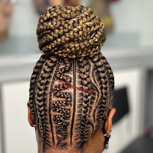 18 Stylish Cornrow Updo Hairstyles - The Glossychic