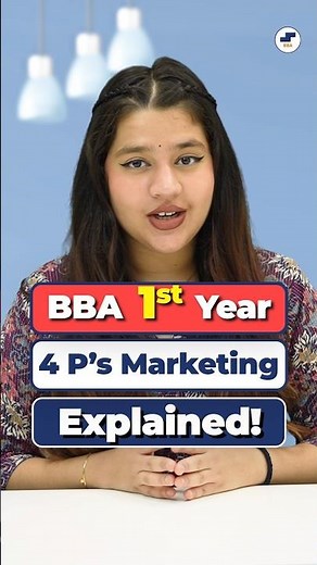 📚BBA 1st Year Basics Explained! 4P’s of Marketing in 1 Minute👊#Shorts #BBA #BBACourse