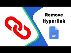 How to remove hyperlink in google docs app