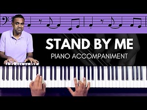 How to Play the Stand By Me Bass Line on Piano 🎹 with Chords - Accompaniment Tutorial
