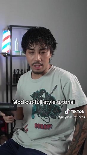 mod cut textured on Asian hair full tutorial (using updated texture pack formula @InTheCut By Mylz ) // straight to wavy hairstyle #haircut #hairstyle #hairtutorial #straighthair #modcut