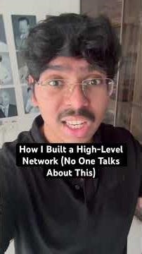 How I built world class networking!