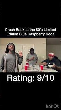 Crush Back to the 80’s Limited Edition Blue Raspberry Soda Taste Test Review Short