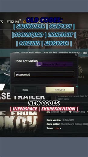*NEW* TARKOV PROMO CODE(working as of 2/18/26) #eft #promo #escapefromtarkov #tarkov #tarkovclips