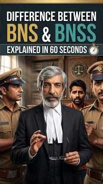 ⚖️ BNS vs BNSS – Key Difference in 60 Seconds