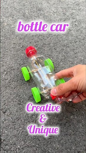 DIY Toy Cars from Recycled Bottles - Easy & Fun Crafts for Kids | #creative #diy #handmade sc:red