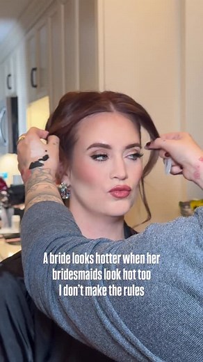 I don’t make the rules. But if I did every one in the bridal party would get absolutely perfect glam 🤪 #weddingmakeupartist | Hair and Makeup by Haley
