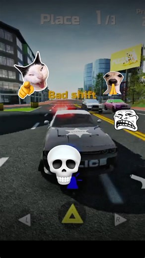 police rocked and car shocked 😲#carsimulator2 #shorts #trending