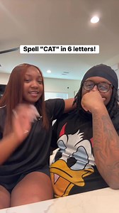 2.2M views · 17K reactions | Can You Spell CAT With 6 Letters? 樂 #shdayandmal #couple #challenge #reels #prank #funny | Shday & Mal | Facebook