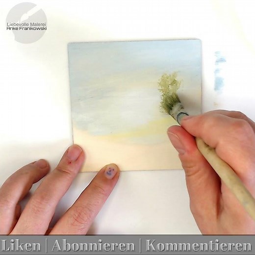 Waldweg, ein kleines Landschaftsbild malen lernen mit Acryl | Acrylmalerei für Anfänger | Kurzvideo