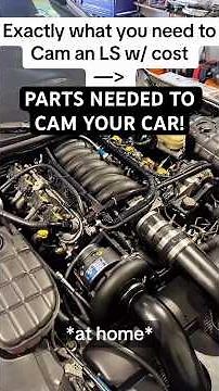 Parts list for camming an LS! #camaro #chevy #enginebuild #cammed #howto