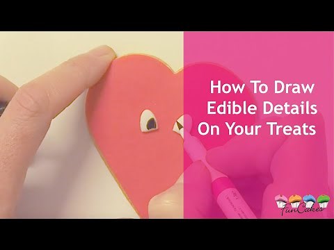 How To Draw Details On Your Cake Decorations With FunColours Brush Food Pens From FunCakes