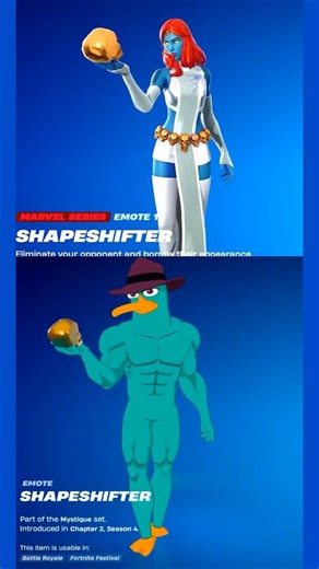 Fortnite BUFF PERRY Skin Doing Funny Laughing Emotes (Phineas and Ferb Collab) 04