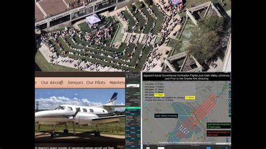 🚨 URGENT: OSINT & SIGINT SPECIALISTS NEEDED I have uncovered a massive, timeline-shattering lead in the Charlie Kirk case. We have identified a specific, contracted surveillance aircraft operating at 19,000 feet directly over the September 10th event at UVU.We have the tail number. We have the radar grid. We have the leaked oblique optical payload shots. Now we need to track the data downlink.I am looking for an operator with: 📡 Premium, unfiltered access to ADS-B Exchange (Historical data for