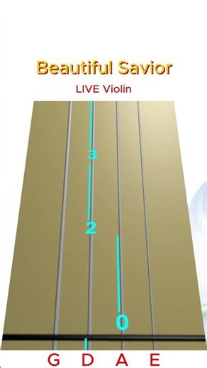 BEAUTIFUL SAVIOR 🌿 — Animated Violin TAB | LIVE Violin Play-Along