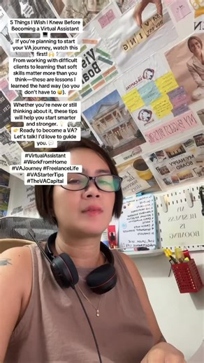 5 Things I Wish I Knew Before Becoming a Virtual Assistant 💻 If you’re planning to start your VA journey, watch this first! 🙌 From working with difficult clients to learning that soft skills matter more than you think—these are lessons I learned the hard way (so you don’t have to 😅). Whether you’re new or still thinking about it, these tips will help you start smarter and stronger. 💡 👉 Ready to become a VA? Let’s talk! I’d love to guide you. 💬 #VirtualAssistant #WorkFromHome #VAJourney #Fr