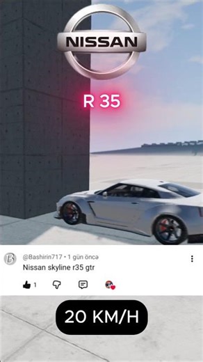 NISSAN R35 Crash Test 💥🤯🚗 #recommended #crashtest #nissan #r35
