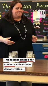 The science teacher had our jaws on the floor with her cool lesson! #teachers #teachervideos #coolvideos | Reader's Digest