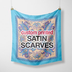 Custom Satin Head Scarf – Personalize With Your Own Design - Etsy