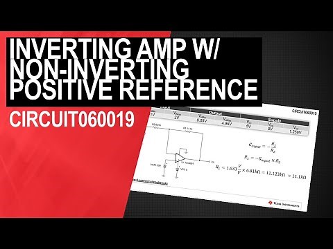 Inverting op amp with non-inverting positive reference voltage circuit