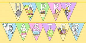 Happy Easter Display Bunting