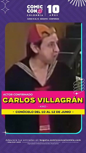 Carlos Villagrán (Kiko) en ComicCon Colombia 2023 ¡No te lo puedes perder!