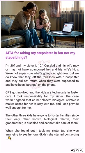 🙋 AITA for taking my stepsister in but not my 🤗 stepsiblings? | Baby Newborn