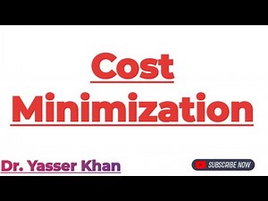 Cost Minimization | Meaning Of Cost Minimization | Objectives Of Firm | Microeconomics | Economics