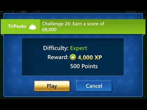 Game 26 TriPeaks EXPERT - Solitaire World Tour - February 17, 2026 - Microsoft Solitaire