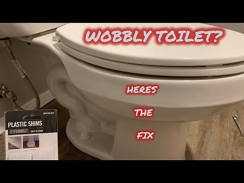 2 WAYS TO FIX A WOBBLY TOILET