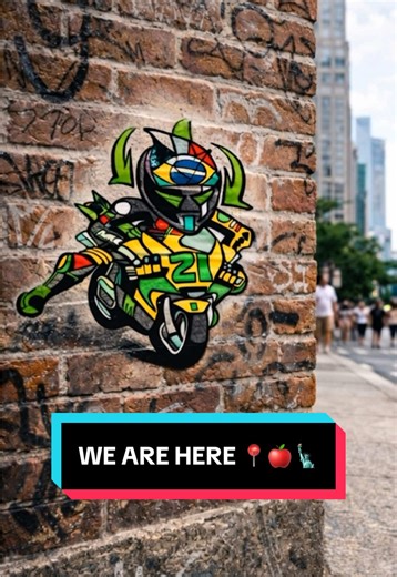 Hello, New York 👋 The squad is in the city 🍎 📍The Edge, Hudson Yards, NY ⏰ 8.00 AM EST - 24/03/2026 #MotoGP #PertaminaEnduroVR46RacingTeam #USGP