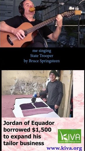 me singing State Trooper by Bruce Springsteen #short