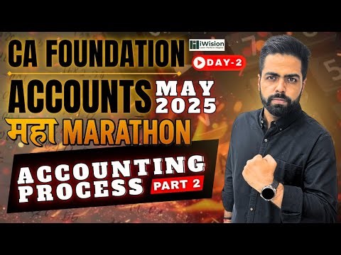 Accounting Process - One Shot - CA Foundation Accounts Marathon | CA Foundation by iWision
