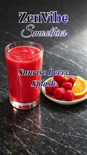 Sunrise Berry Splash #zenvibesmoothies