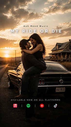 My RIDE OR DIE 🖤 Ash Reed Music 🎶 #BookTok #darkromance #darkcountry #soul #countrymusic