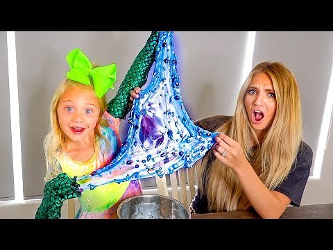 Making Mermaid Slime While Wearing Mermaid Gloves... This didn't end well!!!