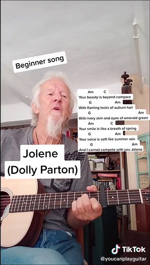 Easy Guitar Lesson for Beginners: Learn How to Play Jolene on Acoustic Guitar