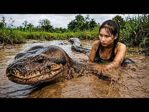 72 Hours Full Process 🔥 Giant Python Ambushes Girl While GAC Harvesting | Brave Rescue Begins!