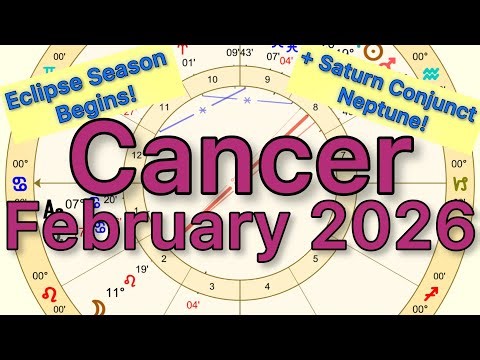 Cancer/Cancer Rising February 2026 Astrology Report