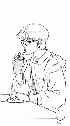 why do i blush so easily😳🫣 #procreate #animation #illustration #delulu #relationships #crush #webtoon #ricocir #manhwa | ricocir