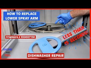 How To Replace Dishwasher Spray Arm | Frigidaire Part #5304507158