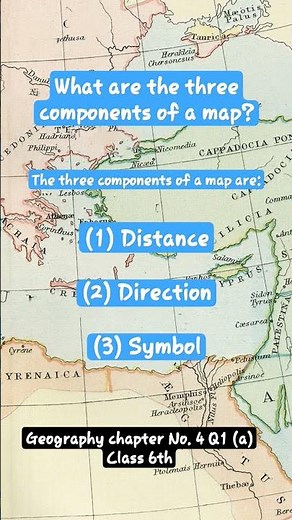What are the three components of a map?