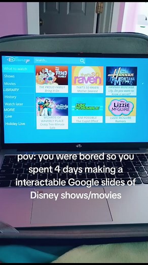 Interactive Google Slides on 2000s Disney Shows