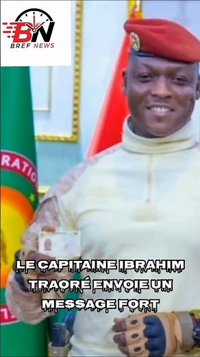 AES : Ibrahim Traoré reçoit la première Carte d’Identité Biométrique #brefnews #actualité