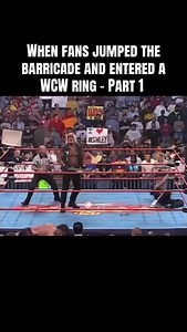 WCW security watching fans hop the barricade like it was part of the show 👀🤷‍♂️ | WrestleTaps
