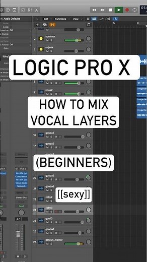 How To Mix Vocal Layers (Logic Pro X) [BEGINNERS]
