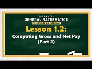 Lesson 1.2: Computing Gross and Net Pay (PART 2: Pag-ibig and PhilHealth)｜GENERAL MATHEMATICS