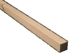 Meadow Valley 2-1/4 x 2-1/4 x 12' Cedar Finish Wisconsin White Pine Smooth Inside Corner Trim