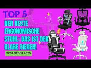 Bester Ergonomischer Stuhl 2025? Die Top 5 im Test! (Vom Gaming-Stuhl bis zum Bürostuhl)