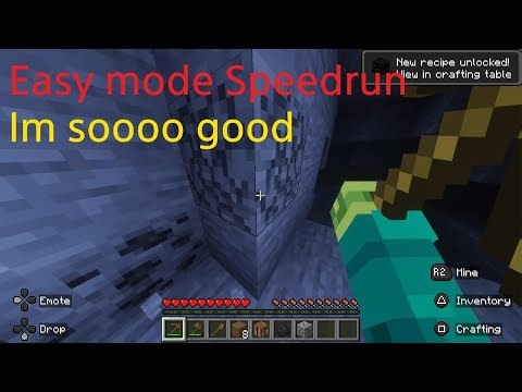 Minecraft Easy mode speedrun...